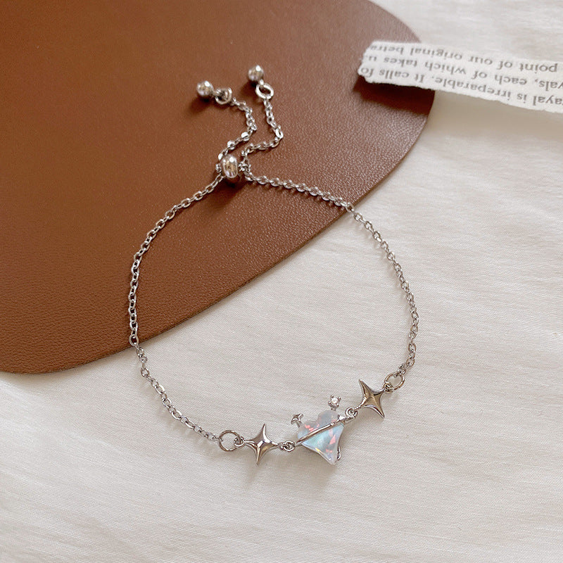 Wholesale titanium steel female niche all-match light luxury high-end lovers bracelet